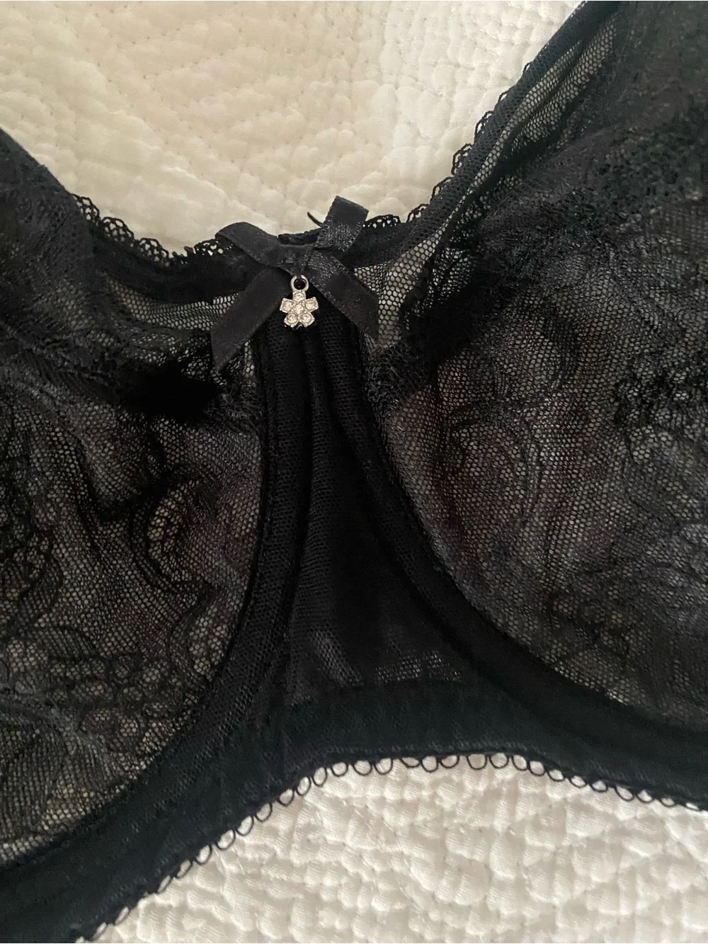 Wacoal Retro Chic Black Full Figure Underwire Bra 38D